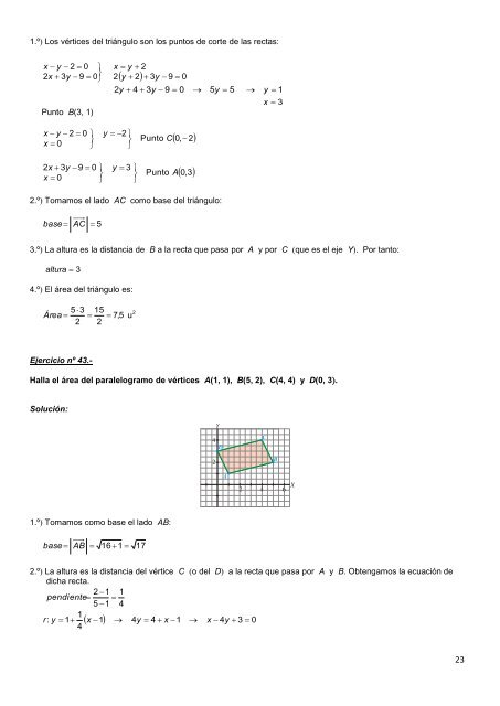 Geometría analítica - Amolasmates