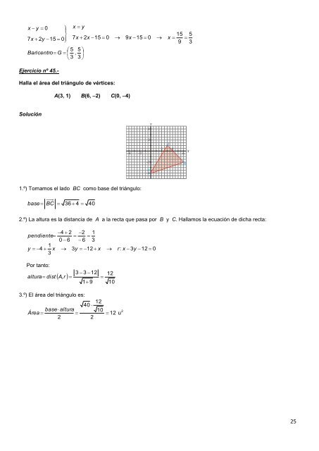 Geometría analítica - Amolasmates