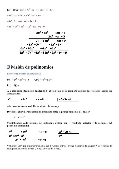 Expresiones algebraicas - Amolasmates