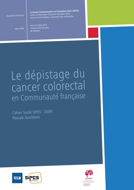 Le dépistage du cancer colorectal en Communauté française ...