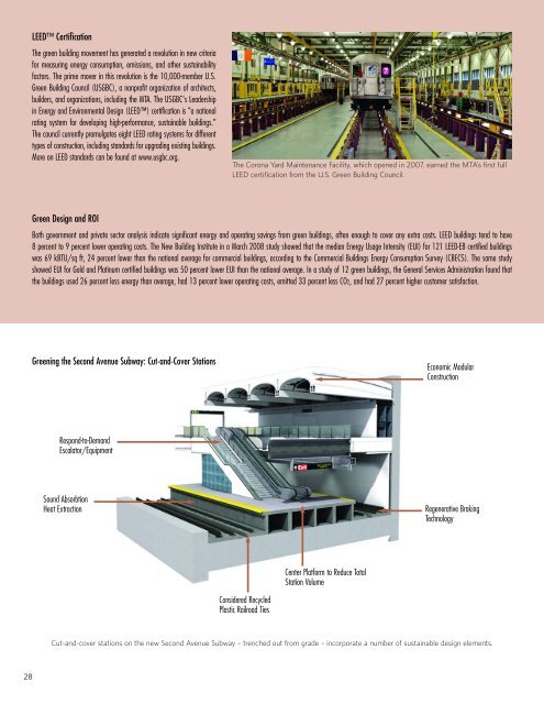 Greening Mass Transit & Metro Regions: The Final Report - MTA