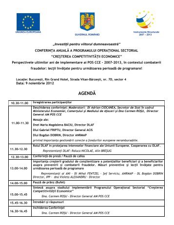 detalii - Autoritatea de Management pentru Programul Operational ...