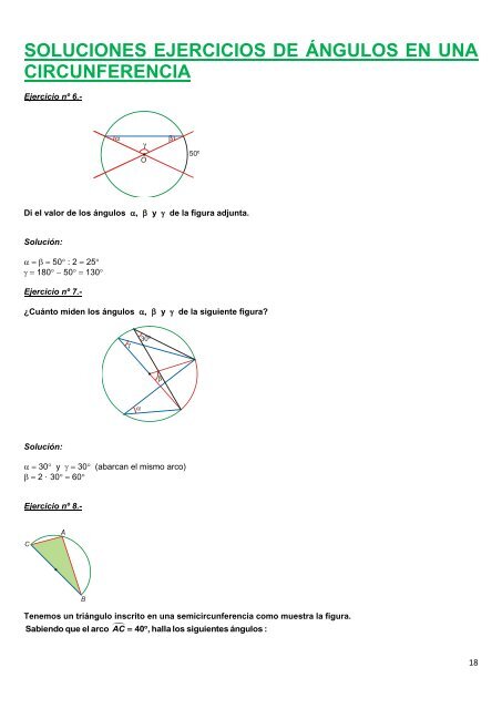 Ejercicios de problemas métricos I. - Amolasmates