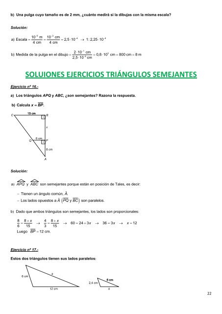 Ejercicios de problemas métricos I. - Amolasmates