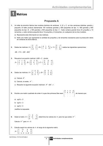 1 Matrices - Amolasmates