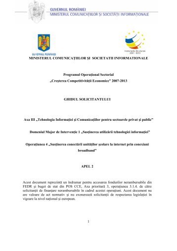 Ghidul - Autoritatea de Management pentru Programul Operational ...