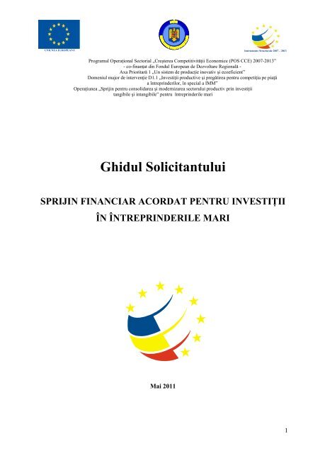 Ghidul Solicitantului - Autoritatea de Management pentru Programul ...