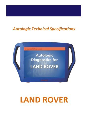 Land Rover Technical Specifications Oct 10 - AMT GarageForum