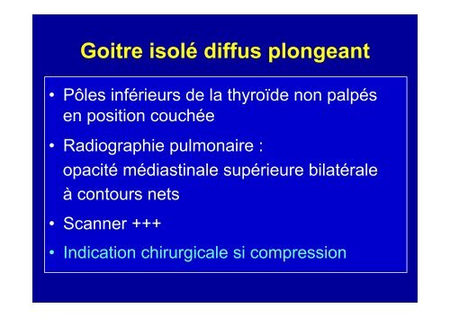 Conduite du diagnostic devant un goitre