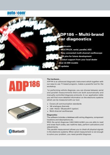 ADP186 – Multi-brand car diagnostics - AMT GarageForum