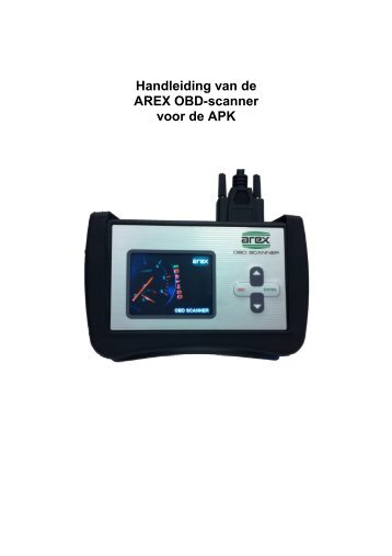 Handleiding OBD scanner voor APK - Arex