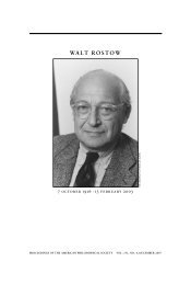 WALT ROSTOW - American Philosophical Society