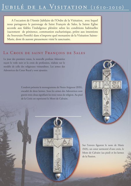 Lettres des Adoratrices - Institut du Christ Roi Souverain Prêtre