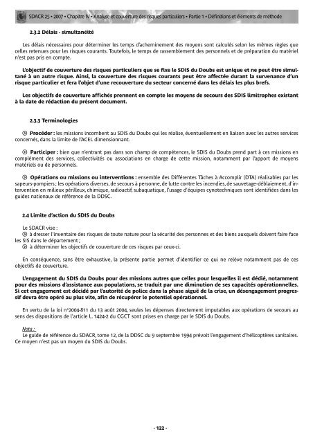 Vous pouvez consulter ou télécharger le SDACR - SDIS 25