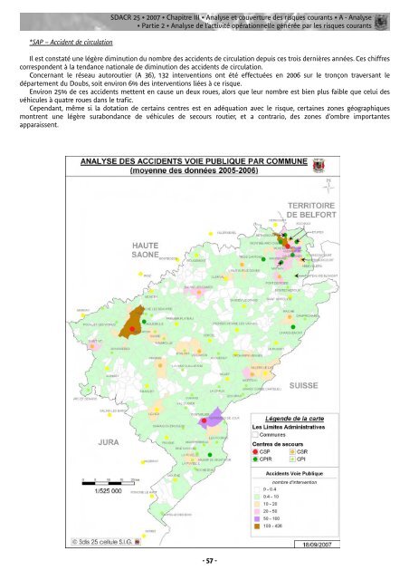 Vous pouvez consulter ou télécharger le SDACR - SDIS 25