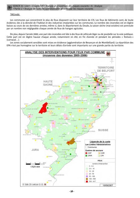 Vous pouvez consulter ou télécharger le SDACR - SDIS 25