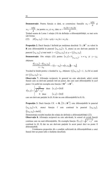 Probleme de extrem local - Analiza matematica. MPT