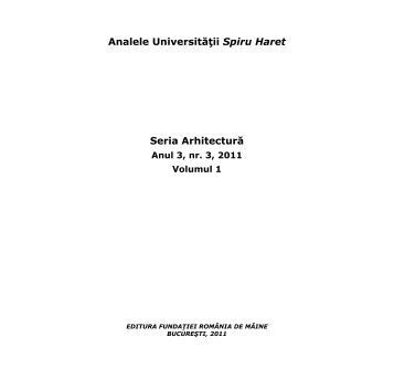 issue 1/ 2011 - Annals of Spiru Haret University, Faculty of ...
