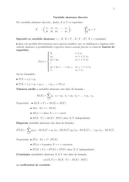 X - Analiza matematica. MPT