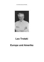 Leo Trotzki Europa und Amerika