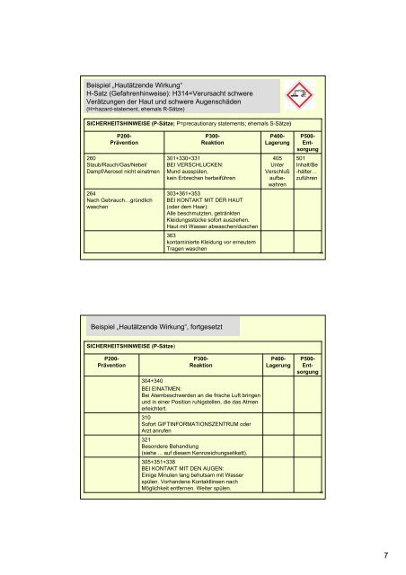 Allgemeine Toxikologie II - Institut für Analytische Chemie