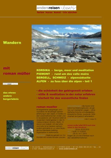 roman mueller, wandern