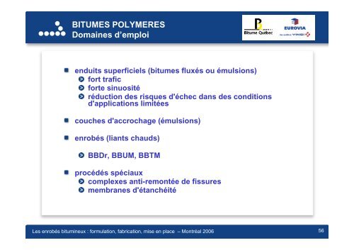 Constituants des enrobés en France