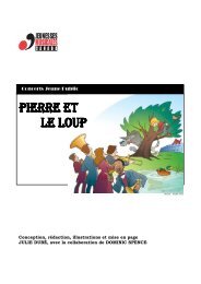 Cahier pédagogique Pierre et le loup - Scolaire [Pdf - Jeunesses ...