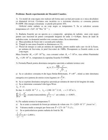 Probleme mecanică cuantică [pdf] - Andrei