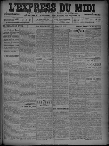 28 Janvier 1909 - Bibliothèque de Toulouse