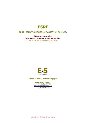 EHMFL raccordement - ESRF