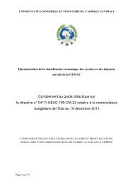 Complément au guide didactique sur la directive n° 04/11 ... - CEMAC