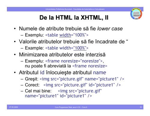 Curs 8 - Conținut și design în programarea web - Andrei