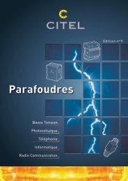 Parafoudres - Citel