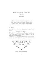 König's Lemma and Kleene Tree - Mathematics and Computation ...