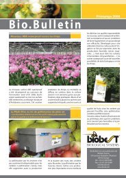 Biobest a été choisi par Eurofresh pour la protection