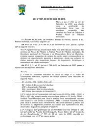 Lei nº 1087/10 - Prefeitura de Pinhais
