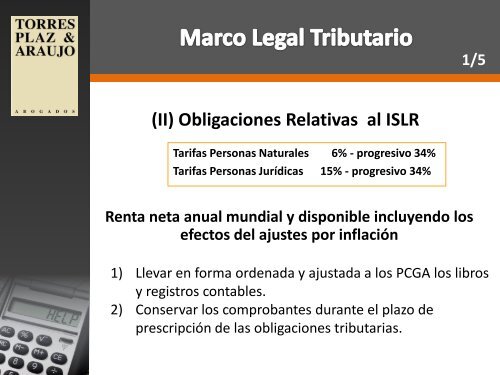 Marco General Legal Tributario en Venezuela - TPA