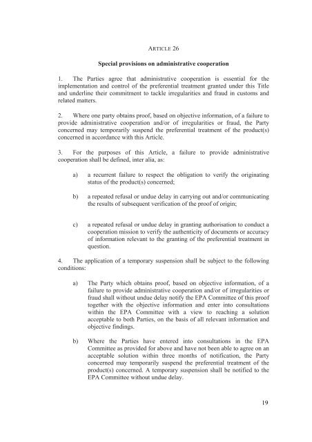 Interim Agreement with a View to an - Official Documents