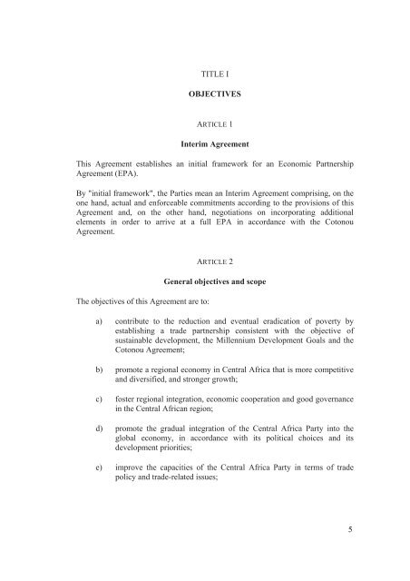 Interim Agreement with a View to an - Official Documents