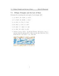 7.1 Oblique Triangles and the Law of Sines