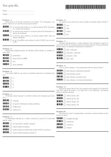 Exemplu test grilă [pdf] - Andrei