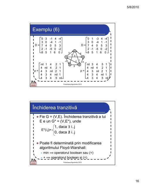 Curs 8 - Drumuri de cost minim [pdf] - Andrei