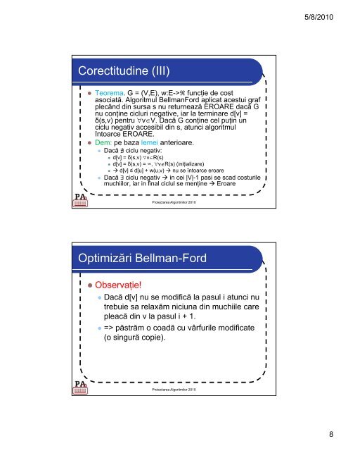 Curs 8 - Drumuri de cost minim [pdf] - Andrei