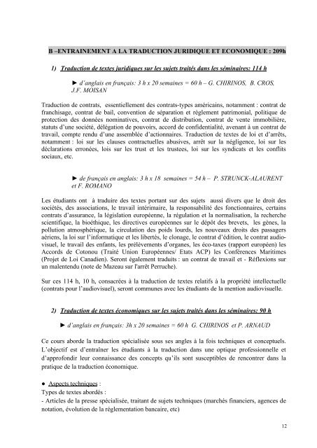 Brochure TAS site - Département d'études anglophones - Université ...