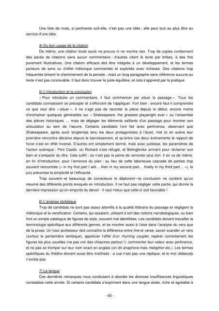 Rapport du jury 2006 - Département d'études anglophones