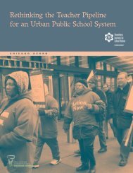 Chicago case study - Annenberg Institute for School Reform