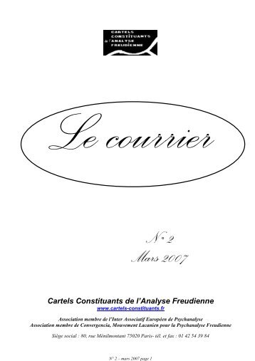 7Courrier Ccaf Mars 2007 - Cartels constituants de l'analyse ...