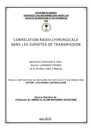 Graphique 1 - Faculté de Médecine et de Pharmacie de Fès