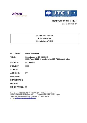 ISO/IEC JTC 1/SC 35 N 1577 DATE - Afnor